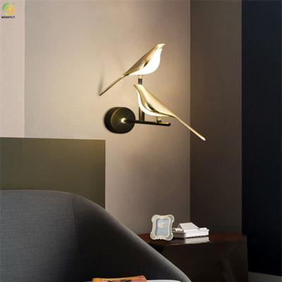 China Acrylic Home/Hotel Metals Art Baking Paint Gold LED Modern  Wall Light for sale