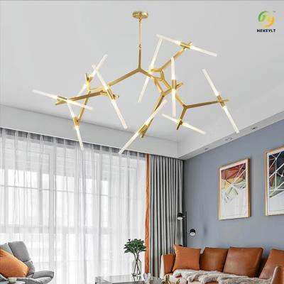China Luz creativa nórdica del dormitorio LED del comedor de la sala de estar de la lámpara de la rama de árbol en venta