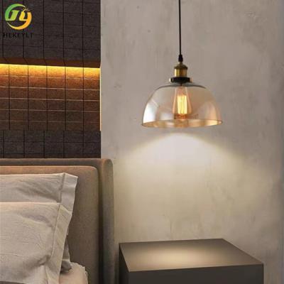 China Modern Amber LED Glass Pendant Light 40 Watt For Home Hotel for sale