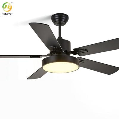 China 52 Inch Led Indoor Ceiling Fan Nordic Macaron Modern Living Room Dining Room Light for sale