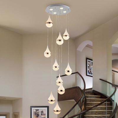 China Home Decoration Crystal Chandelier Lights For Lobby Hallway Stairs Villa Project for sale
