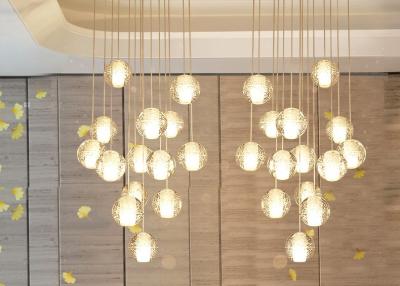 中国 10cm/20cmの家の装飾G4 LEDの泡クリスタル・ボール吊り下げ式ライト 販売のため