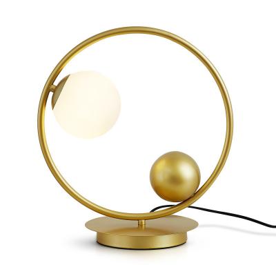 Chine Autour du diamètre lampe d'or/noire de 35cm de la taille 40cm de couleur de chevet de table à vendre