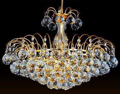 Китай Свет роскошного золота столовой живущей комнаты ясный кристаллический привесной продается