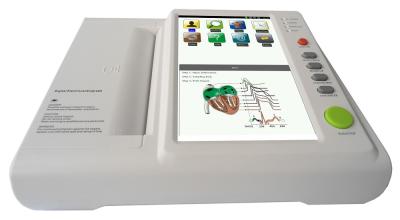 China 12 Channel Digital Electrocardiograph Metal Portable ECG Machine CE ISO for sale