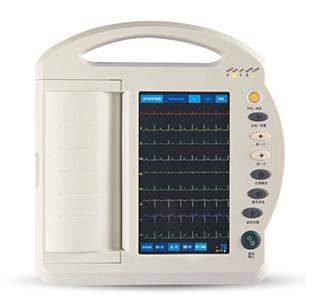 China 12 Channel 7 Inch Touch Screen ECG Machine Electrocardiograph Standard 12 Lead for sale