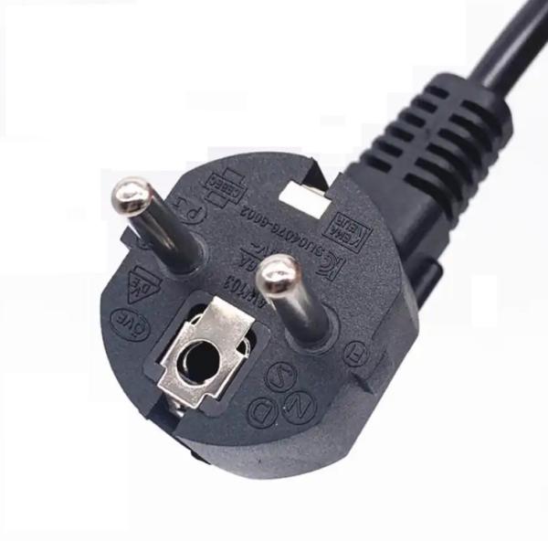 Quality 3 Pin EU Power Cord Plug VDE C13 Connector Extension Cable 16A 250V OEM for sale