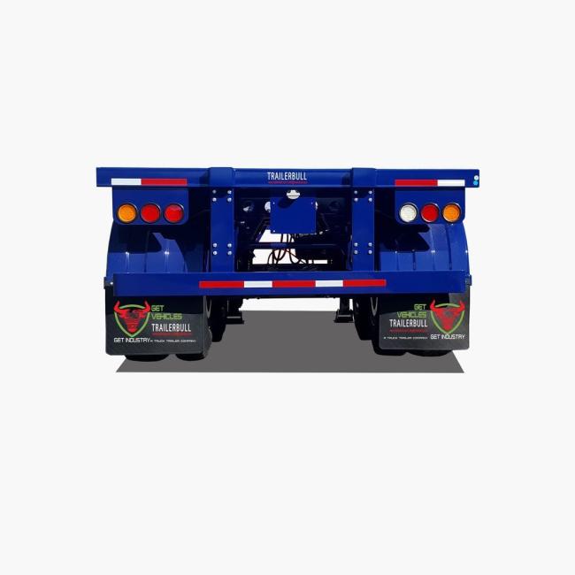 2 Tandem Axles 40FT ISO Straight Skeleton Truck Semi Trailers for Light Container Delivery