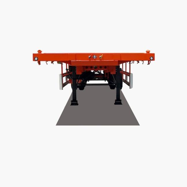 2 Layers of Fence Wall 40FT Versatile and Reliable Drop Side Rail Wall Flatbed Semi-Trailer with Fuwa Axle 13t and Air Bag Spring Suspension
