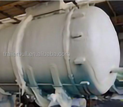 42000L 28t Insulated Carbon Steel Tanker Semi Trailer 3 Axles for Crude Oil Bitumen