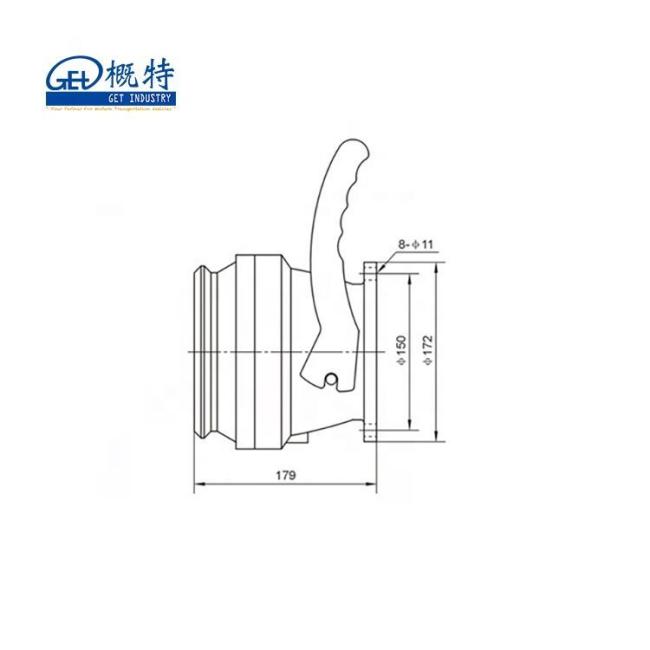 4" API Adaptor Valves Oil Tanker Truck and Trailer for Tanker Discharge System