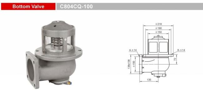C804cq-100 Foot Emergency Shut Valves