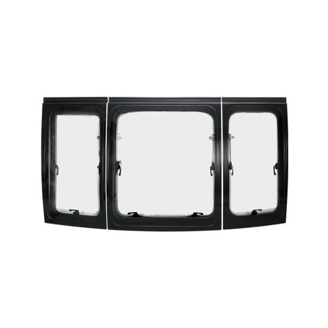 Self-Propelled/Trailer Rvs Triple Panoramic Front Window for RV Truck Camper Motorhomes DIY