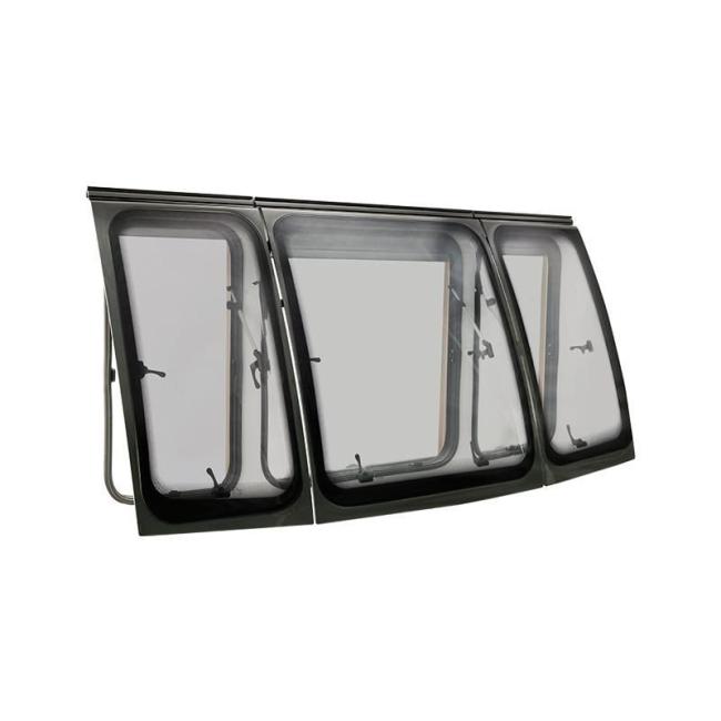 Self-Propelled/Trailer Rvs Triple Panoramic Front Window for RV Truck Camper Motorhomes DIY