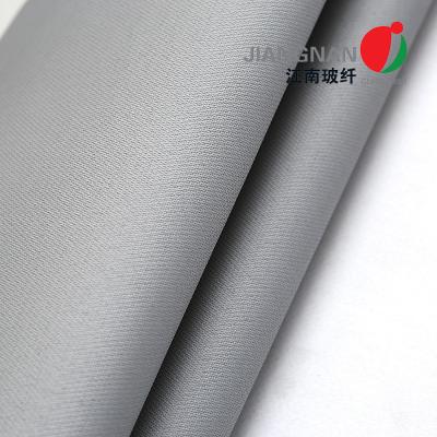 China 0.0079 In Thickness Heat Resistant Silicone Coated Glass Fiber 50 Yard Roll Length Gray for sale