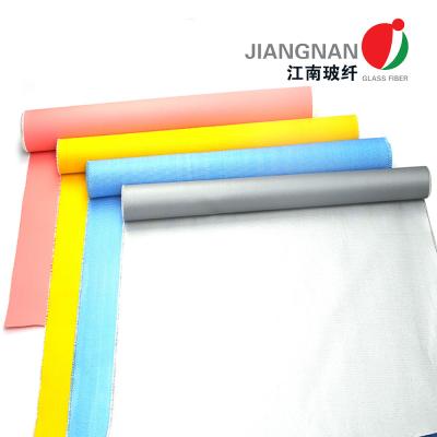 China Anti Corrosion Twill  Waterproof Fiberglass Fabric Coated With Silicone 260 ℃ Insulation Materials for sale