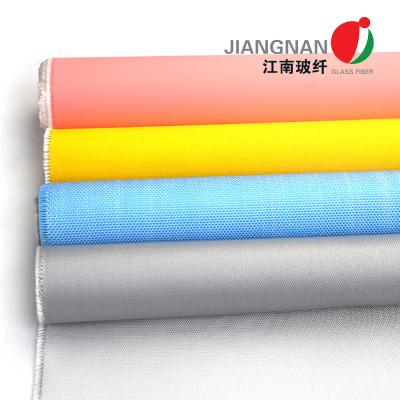 Китай Резиновым крышка покрытая силиконом стеклоткани ткани термоизоляции 18OZ продается