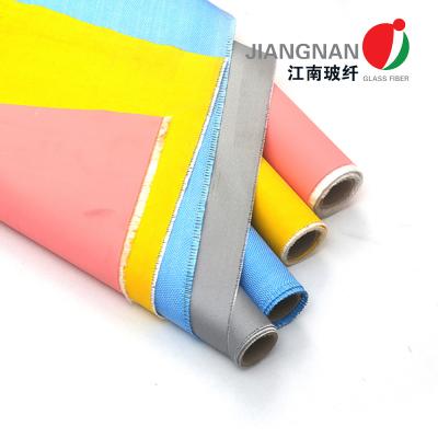Chine 1 côté tissu enduit de silicone de fibre de verre de 18 onces pour la couverture de tuyau d'isolation thermique à vendre