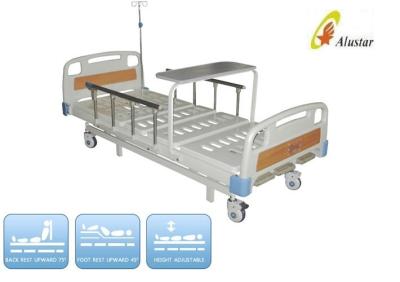 China Aluminum Guardrail Hospital Furniture Medical Hospital Beds Manual 3 Crank Bed (ALS-M310) for sale