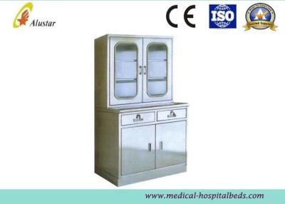 China 300*1750mm Hospital Stainless Steel Medical Cabinet Wardrobe Cabinet With Lock for sale