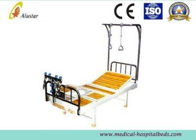 China Camas ajustáveis ortopédicas do hospital aluído de aço inoxidável dobro do braço com prateleira da tração (ALS-TB06) à venda