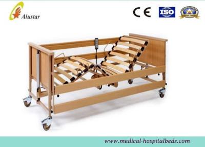 China Camas de hospital/cama médicas eléctricas de lujo de los cuidados en casa de la Cinco-Función por la madera sólida (ALS-HE004) en venta