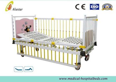China Linak Stainless Steel Hospital Baby Beds , Baby Nursing Bed With Bumper Dinning-table (ALS-BB008) for sale