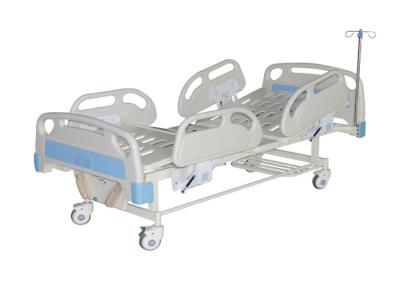 China Double Crank ABS Detachable Hospital Patient Bed With 4 Rank Guardrail for sale