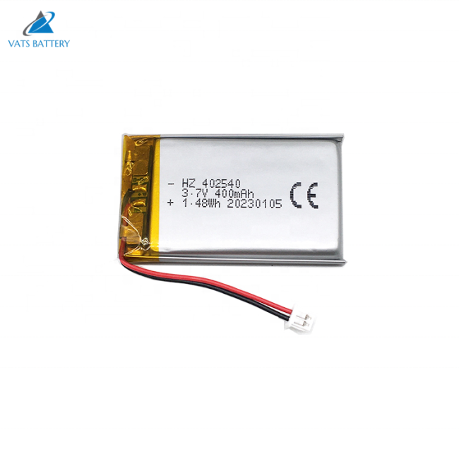 402540 Lithium Polymer Battery - Front View