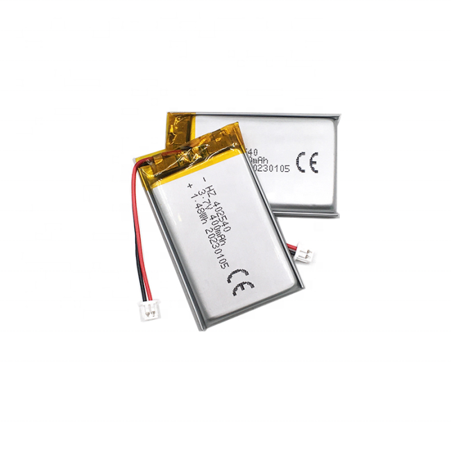 402540 Lithium Polymer Battery - Side View