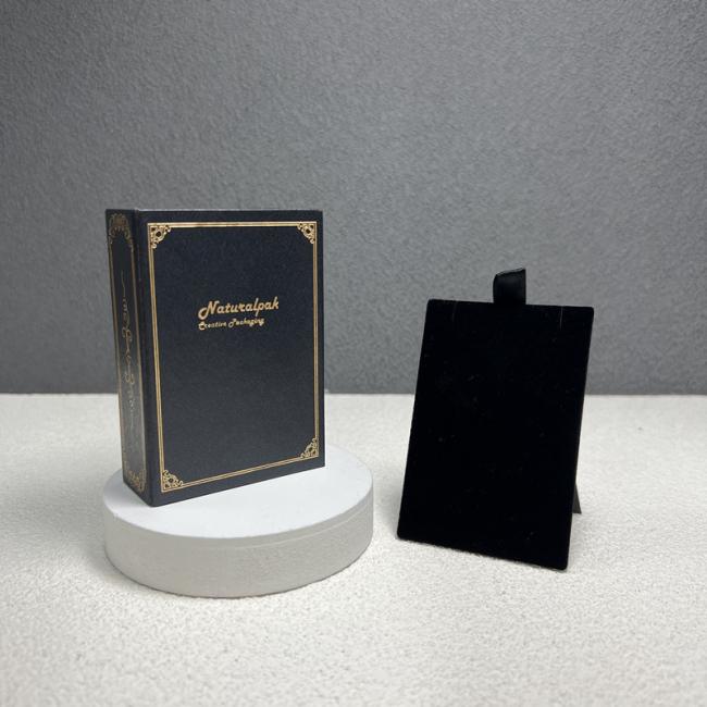 Custom Luxury Earring Gift Box Magnet Magnetic Paper Closure Foldable Packaging Folding Gift Box