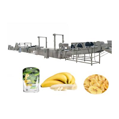 China Plantain Chips Making Machine Automatic Apple Banana Processing Plant for sale