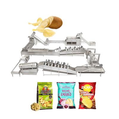 China 100Kg/H Lay'S Potato Chips Maker Production Complete Video Of Potato Chip Processing Line for sale