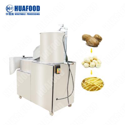 China Cheap Washing Peeling Cutting Slicing Machine Potato Ribbon Fries Machine With CE Certificate for sale