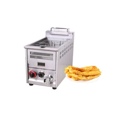 China Small Chips Automatic Fryer Machine Gas Deep Fryer LPG With Thermostat for sale