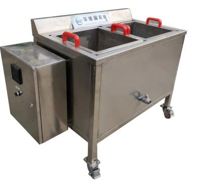 China Two Baskets Snacks Frying Machine Electric Pressure Deep Fryer For French Fries for sale