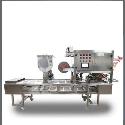 China Tray Sealing Machine Sealing Machine Cutter Package Packing Box Heat Sealer Food Map Table Skin Pack Tray Sealing Machine for sale