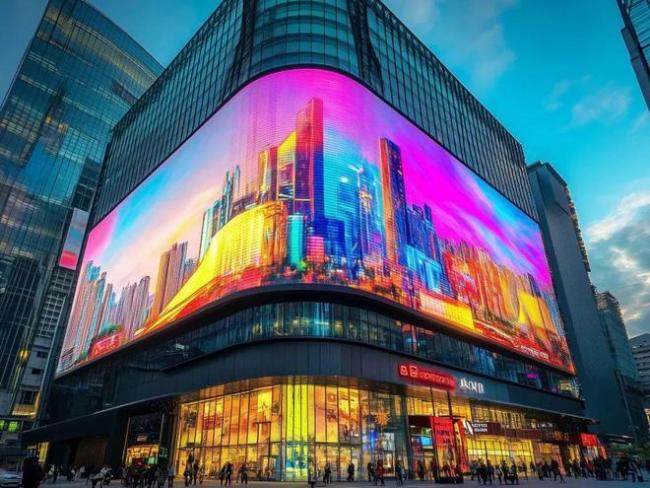 GA Series Outdoor LED Display in operational environment with clear visibility