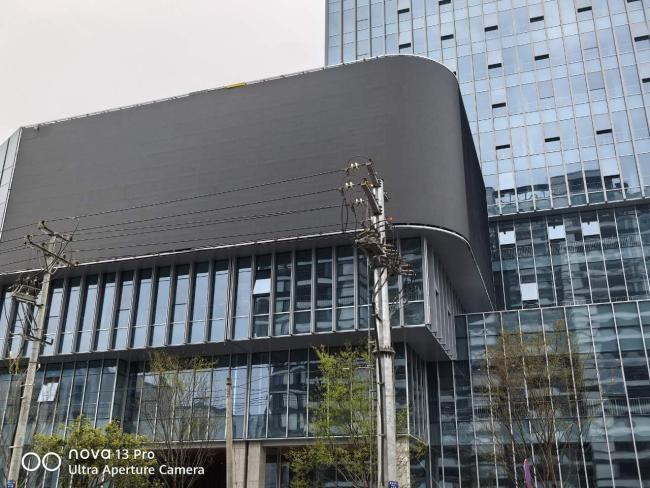 GA Series Outdoor LED Display showing detailed construction and installation