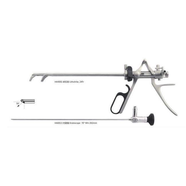 Medical Urology Instruments Lithotriptoscope Curved Head Lithotrite