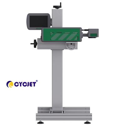 China CYCJET LC30F Fly Laser Marking Machine For Glass Bottle Date Marking Printer for sale