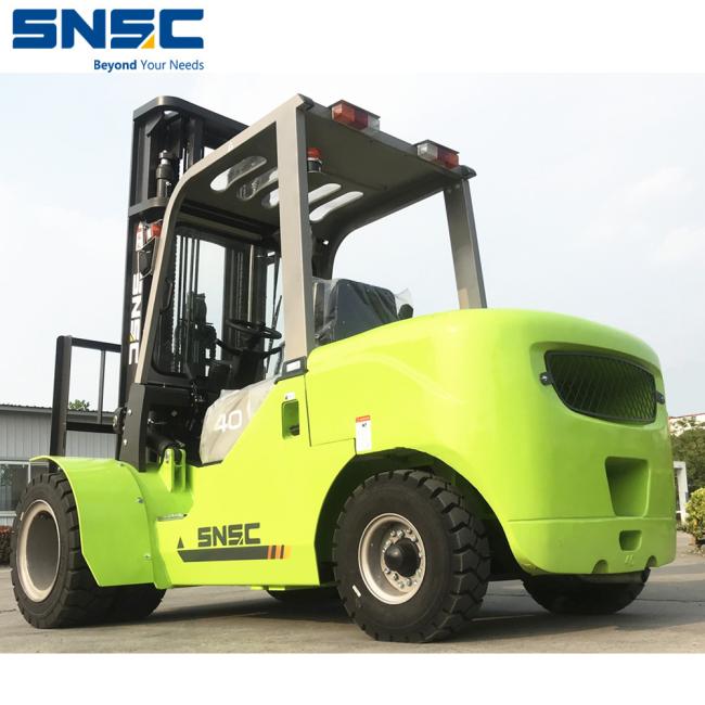 4 Ton Diesel Forklift Hand Operated Forklifts 3m Height, Isuzu Engine