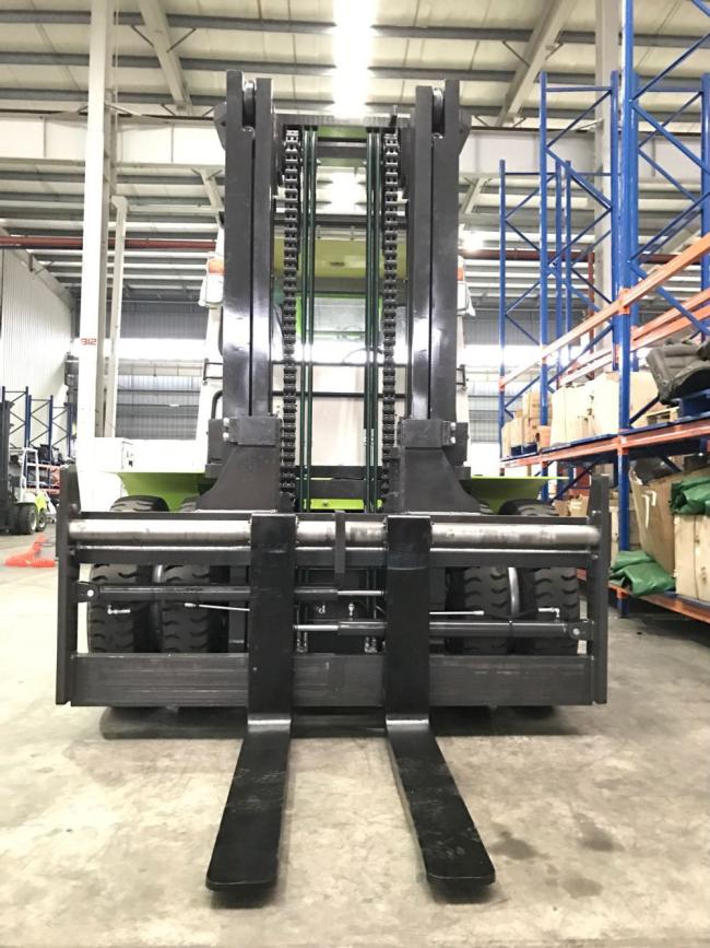 FD100 10 Ton Diesel Forklift With glass boom durable and high hardness material suitable for glass industry