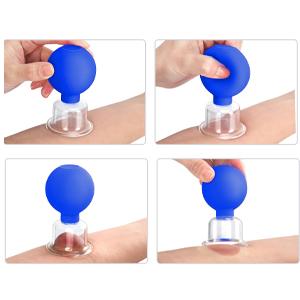 4 Size Facial Cupping Therapy Set Glass,
