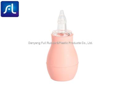 China Pink PVC Bulb Ear Syringe , High Performance Safe Baby Nose Aspirator for sale