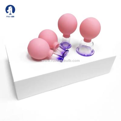 China 15/25mm 4pcs Anti-aging Beauty Tool vacuum cupping set cupping treatment increase blood circulation for sale