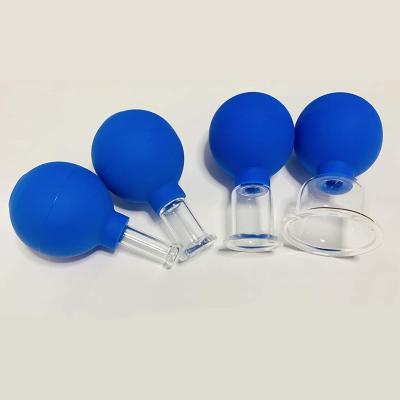China 4Pcs Silicone Massage Cups Anticellulite Set Vacuum Cupping Set Massageador Facial Massage Cups Chinese Suction Cups for sale
