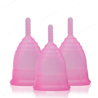 China Soft Menstrual Cup Flexible Sensitive Cup Wear For 12 Hours for sale