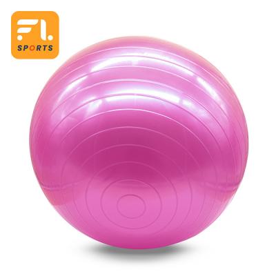 China Tamaño estándar fluorescente estallado anti rítmico de la bola del ejercicio del apoyo de la danza del Pvc en venta