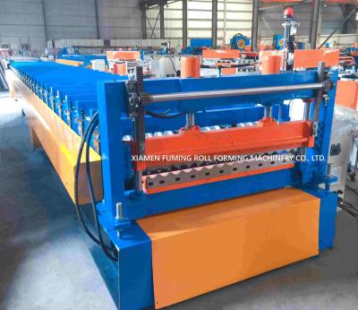 China Precision Corrugated Steel Panel Roll Forming Machine PLC Control System for sale